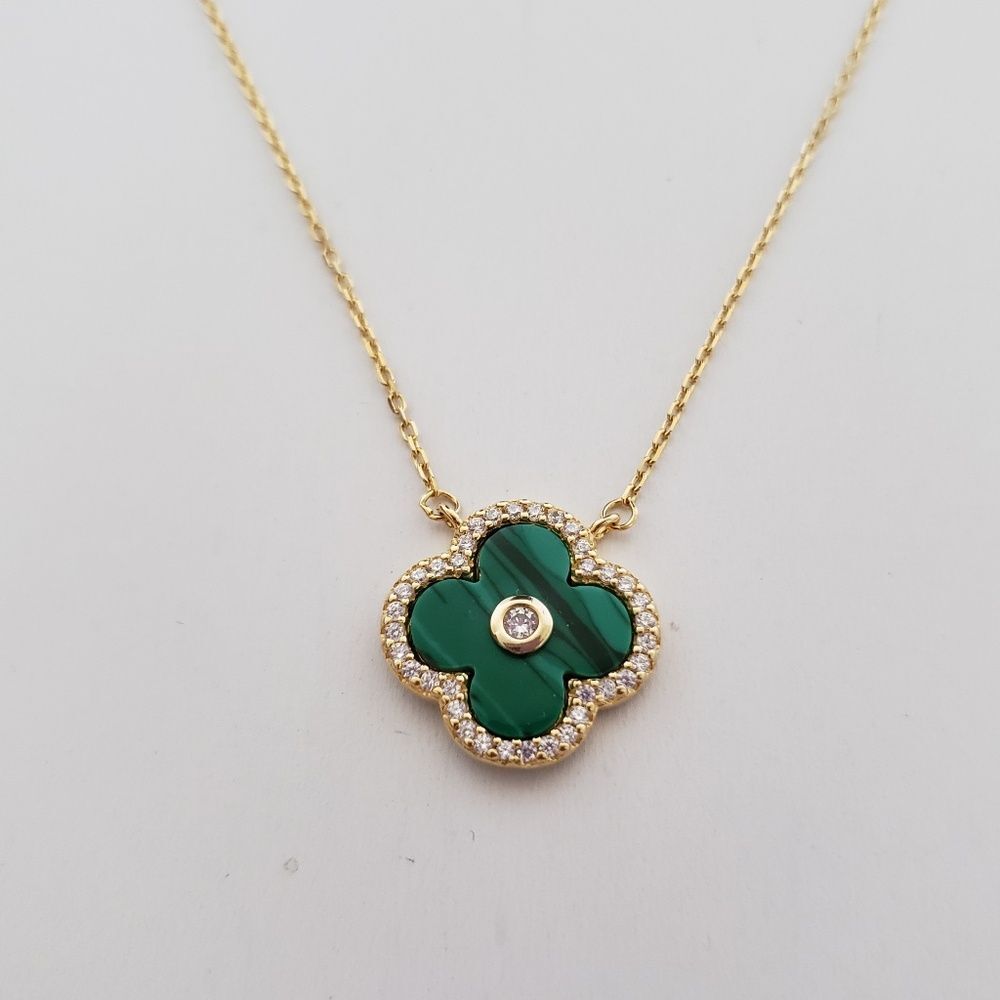 Rachel Zoe Sterling Silver Clover Necklace